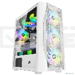 Компьютерный корпус 1STPLAYER FIREBASE X3-M белый, mATX, TG, 4x120мм LED fans inc., фото12