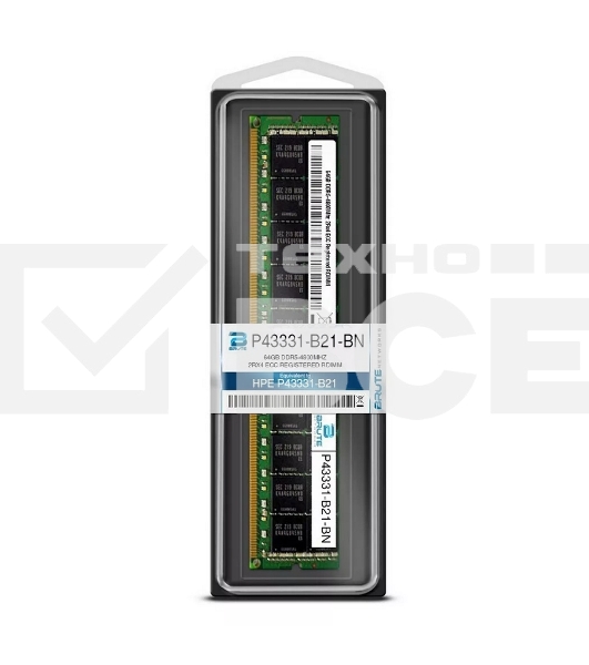 Оперативная память HPE P43331-B21, DDR5, 64GB (1x64 GB), 4800 MHz, CL40, ECC, RDIMM