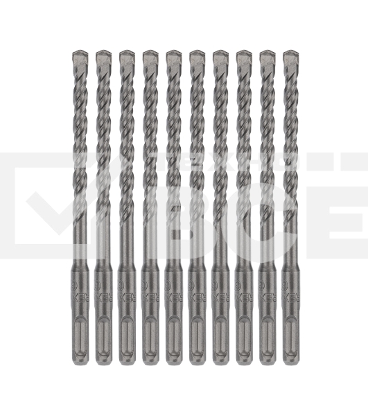 Бур по бетону Kranz 10x210x150 мм SDS PLUS (10 шт)