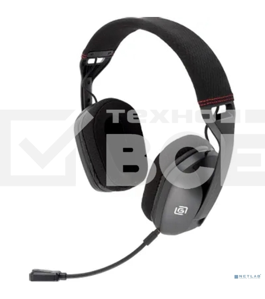 Наушники с микрофоном Оклик HS-L750G черный 1.5м накладные оголовье