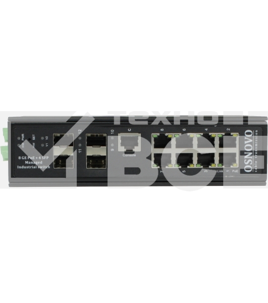 Коммутатор Osnovo SW-80804/ILS SW-80804/ILS(PORT 90W,300W) управляемый