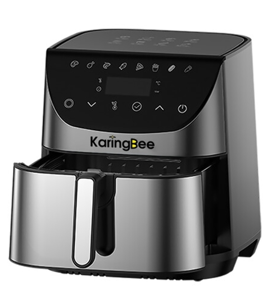 Аэрогриль KaringBee SZ-A807 серебристый, 2000 Вт, 7 л, сенсор, 8 программ