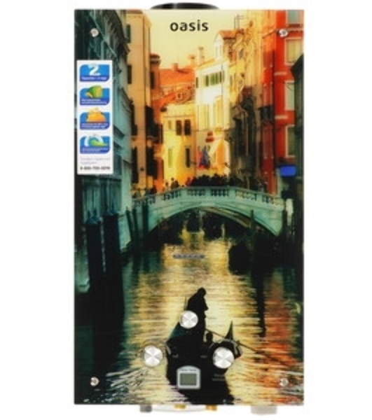 Водонагреватель Oasis GAS 10L/MIN GLASS 20 TG