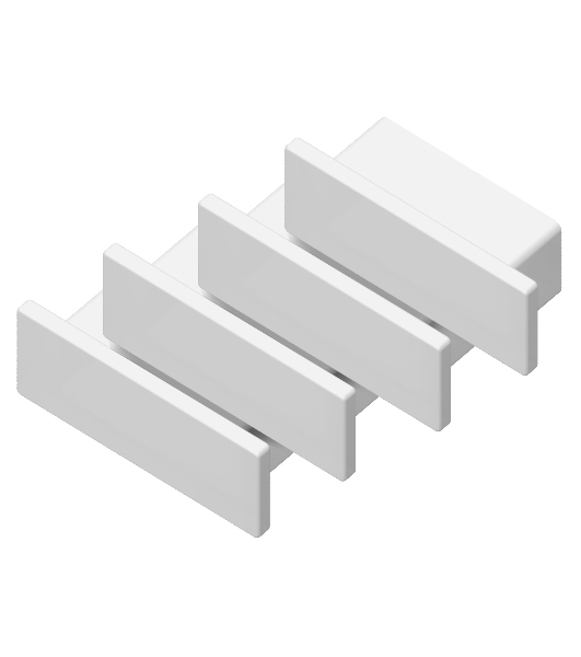 Заглушка для профиля GP8300 WH белый 15.5*6