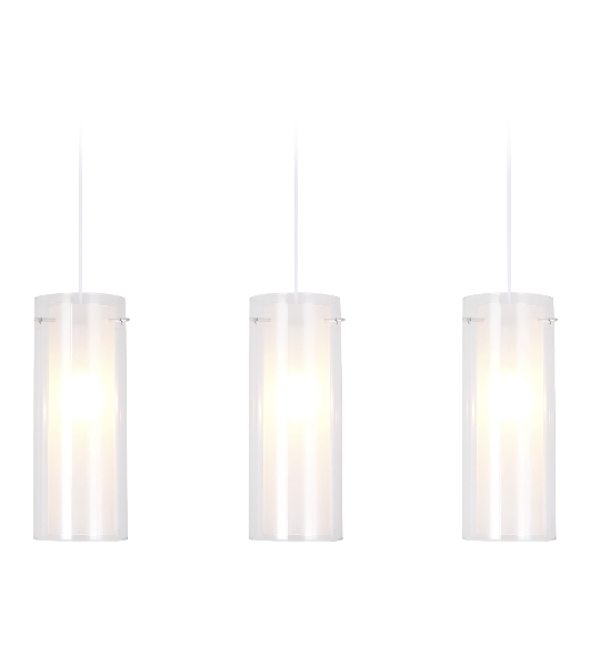 Светильник Ambrella light TR3675/3 CH/CL/FR хром/прозрачный/белый матовый E14/3 max 40W 640*110*900
