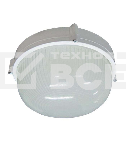 Светильник ЭЛЕТЕХ НПП 03-60-013 'Банник' 1301 круг малый 1х60Вт E27 IP65 корпус бел.