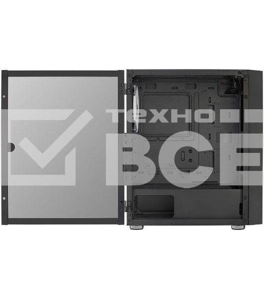 Компьютерный корпус Aerocool / Formula Graphite-G-BK-v2 черный без БП ATX 3x140mm 2xUSB3.0 audio