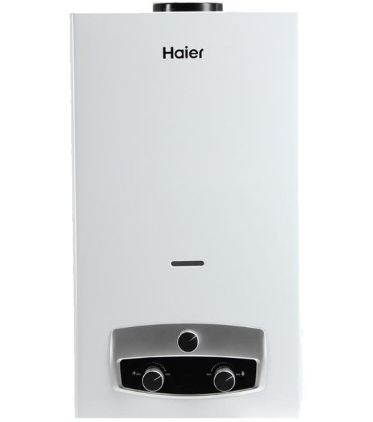 Водонагреватель Haier IGW 10 B Мощность 20кВт, Проток горячей воды при 10 л/мин, Открытая камера сгорания, Режиме зима/лето, Теплообменник из высококачественной меди, LED дисплей, Диаметр дымовой трубы 110 мм, Вес 7кг, Габариты (ВхШхГ) 550х328х204 мм.
