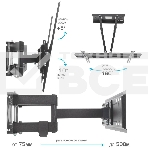 Кронштейн для телевизора Kromax PIXIS-XL-2 черный 40