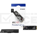 Накопитель SSD Samsung 980 PRO MZ-V8P2T0CW, 2Tb, PCIe 4.0 x4, M.2 2280, NVMe, R/W 7000/5100, с радиатором, фото2