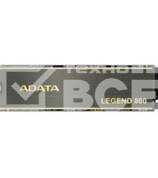 Накопитель SSD ADATA LEGEND 800, 1Tb, PCIe 4.0 x4, M.2 2280, NVMe, R/W 3500/2200, с радиатором