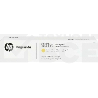 Картридж струйный HP 981YC желтый Extra High Yield
