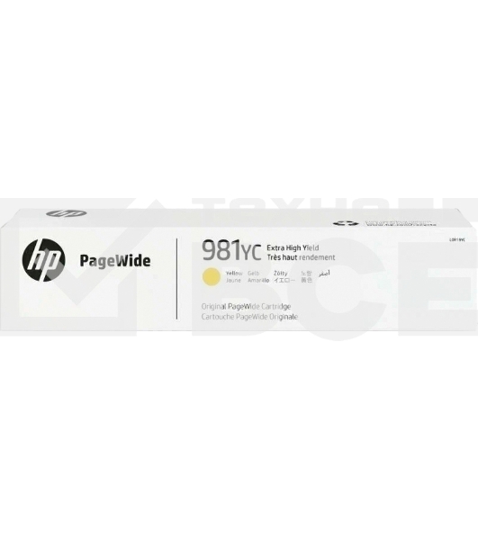Картридж струйный HP 981YC желтый Extra High Yield