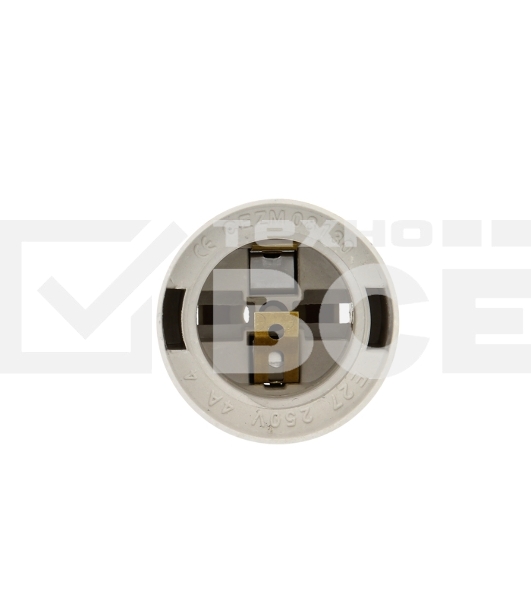 Патрон Е27 пластиковый подвесной термостойкий пластик бел. PROxima