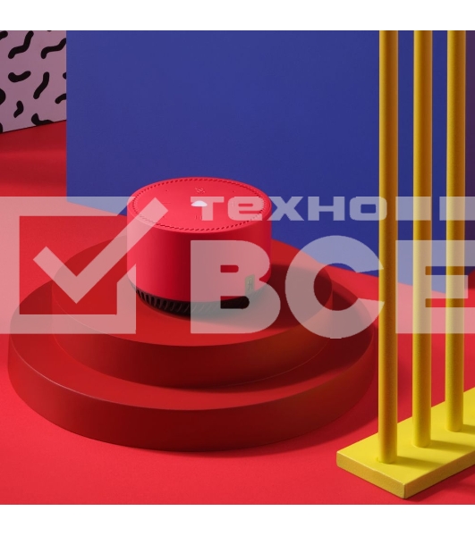 Умная колонка Яндекс Станция Лайт, 5Вт, с голосовым ассистентом Алиса, красный