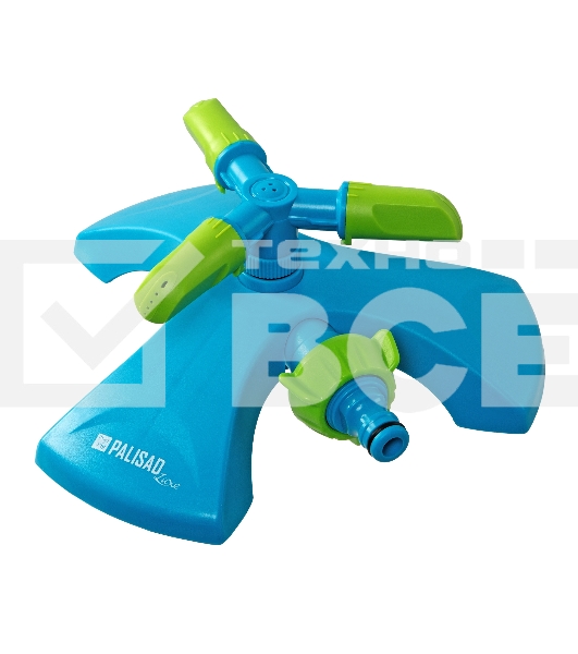 Разбрызгиватель вращающийся, 3 лопасти, утяжеленная база, LUXE Palisad