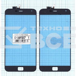Сенсорное стекло (тачскрин) для Meizu MX4 Pro черное