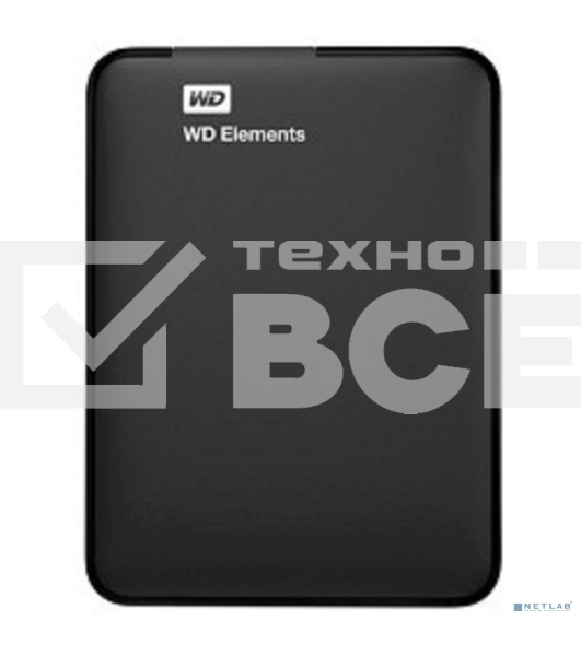 Внешний жесткий диск HDD WD 1Tb Original USB 3.0 WDBUZG0010BBK-WESN Elements Portable 2.5
