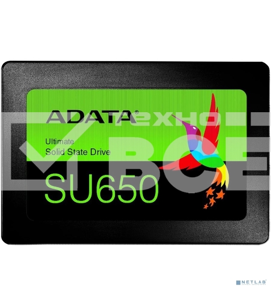 Накопитель SSD ADATA SU650, 256Gb, SATA III, 2.5