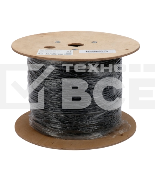 Кабель Cablexpert FPC-5051E-4-CU-OUT, FTP outdoor 4x2x0.51, медный, FLUKE TEST, кат.5e, однож., 305м, катушка, черный