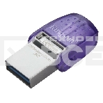 Флеш диск Kingston 128Gb DataTraveler microDuo 3C DTDUO3CG3/128GB USB3.0 фиолетовый, фото8