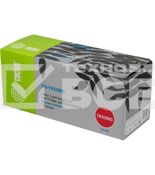 Картридж лазерный Cactus CS-TK5290C голубой (13000 стр.) для Kyocera ECOSYS P7240cdn