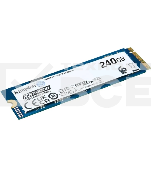 Накопитель SSD Kingston DC2000B, 240GB, PCIe 4.0 x4, M.2 2280, R/W 4500/400