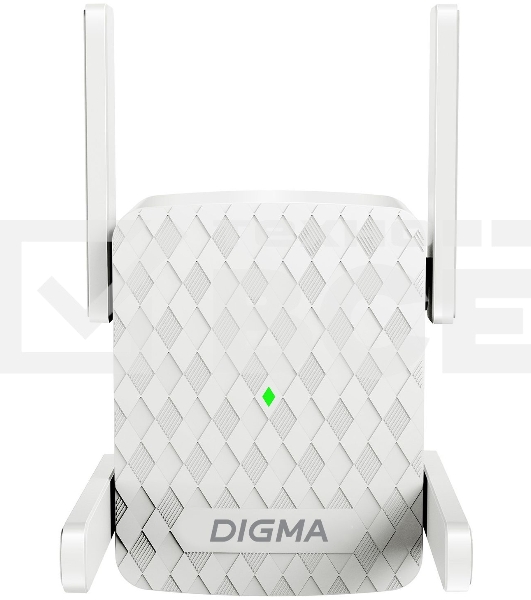 Повторитель беспроводного сигнала Digma D-WR400 AC1200 10/100BASE-TX/Wi-Fi белый