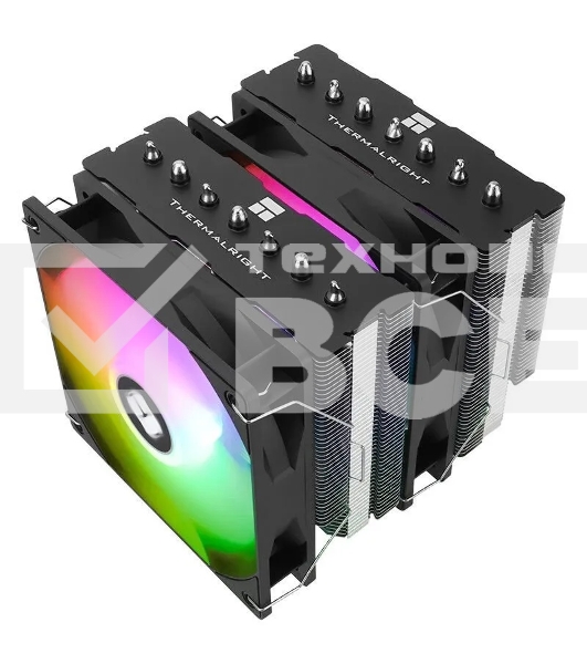 Кулер Thermalright Phantom Spirit 120 SE ARGB Soc-AM5/AM4/1151/1200/1700 черный 4-pin 25.6dB Al+Cu 765gr Ret (PS120-SE-ARGB)