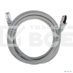 Патч-корд S/FTP Rexant категория 6A (10G), RJ45-RJ45, неэкранированный, 28AWG, LSZH, серый, 3 м, фото2