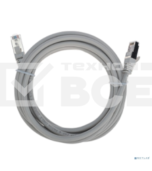 Патч-корд S/FTP Rexant категория 6A (10G), RJ45-RJ45, неэкранированный, 28AWG, LSZH, серый, 3 м
