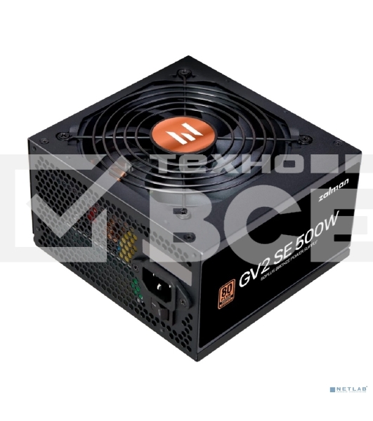 Блок питания Zalman ZM500-GV2SE, 500Вт, 80 PLUS Bronze, 120мм, черный
