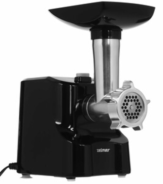 Мясорубка электрическая Zelmer ZMM1520B черный, 1500 Вт, 1.5 кг/мин, реверс, насадки - 3