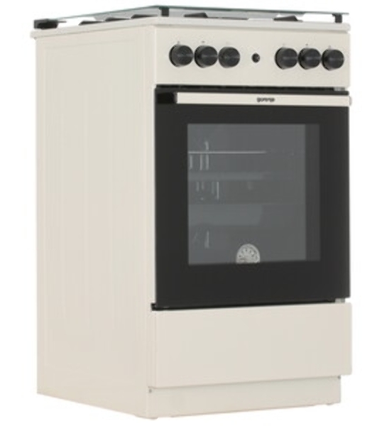 Плита газовая Gorenje GG5A21BEF бежевый, конфорок 4 газовых, духовка 70 л, 50 см x 85 см x 59.4 см