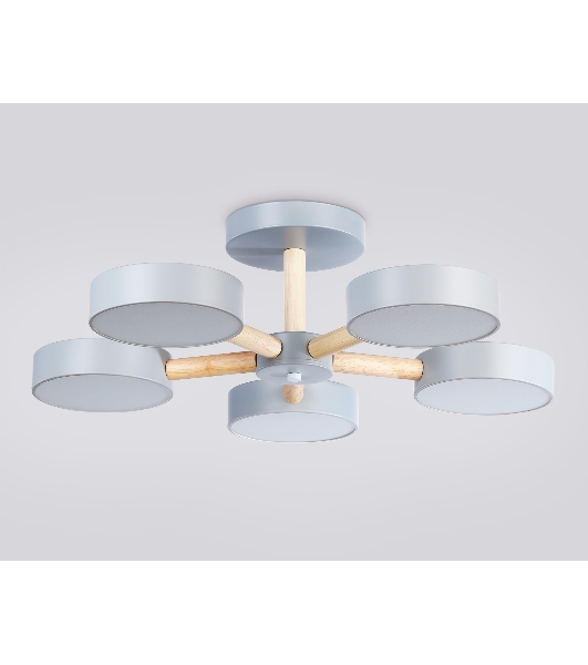 Светильник Ambrella light FL4826/5 GR серый 3000K-6400K 65W D580*160 (ПДУ ИК)