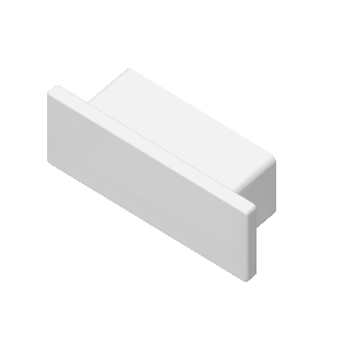 Заглушка для профиля GP8300 WH белый 15.5*6
