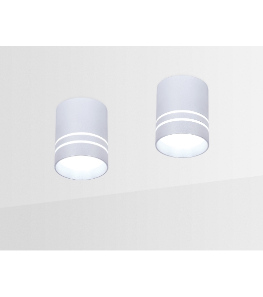Светильник Ambrella light TN241 SL/S серебро/песок LED 4200K 12W D80*100