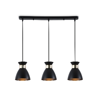 Светильник Ambrella light TR8469/3 BK/FGD черный/золото E27/3 max 60W 550*135*1000