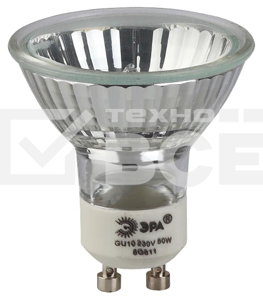 Лампа галогенная ЭРА GU10-JCDR (MR16) -35W-230V(10/200/4800)