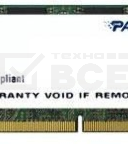 Оперативная память Patriot Signature, DDR4, 8GB (1x8 GB), 2133 MHz, CL15, SO-DIMM