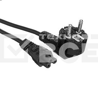 Кабель питания ноутбуков ExeGate Special PC5-1,8S (Евровилка Schuko->С5) 3*0.75mm2, ССА, черный, 1.8м.