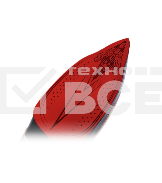 Утюг Centek CT-2313 RED 2600Вт керамическая подошва, 350мл, паровой удар, самоочистка, капля-стоп