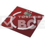 Весы многофункциональные Galaxy GL 4851, красный, электронные, эл. пит. «CR2032» в компл., макс вес 180 кг, сверхточ. элек. сенс. сист., ЖК-дисплей, авто. откл., индик. перег. и низ. зар., пам. изм. веса (10 чел.), опр. ур. жир., мышеч., кост. массы, фото4