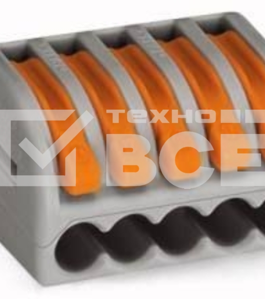 Клеммник 5х(0.08-2.5) WAGO 222-415