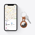 Трекер Apple AirTag, IP67, Bluetooth, NFC, Accelerometer, Speaker, CR2032 bat., d-31.9 mm, h-8 mm, 11 g - (4 Pack), фото6