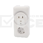 Розетка РШ/Евро двойная для электрической плиты 32 А/16 A, 250 В, 2Р+РЕ (ОУ) белая Rexant, фото3