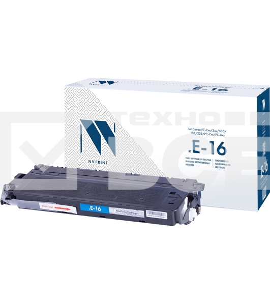 Картридж NV Print совместимый Canon E-16 для FC-2xx/3xx/530/108/208/PC-7xx/PC-8xx (2000k)