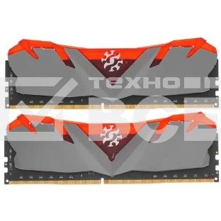 Оперативная память XPG Gammix D30, DDR4, 16GB (2x8 GB), 3200 MHz, CL16, радиатор, красный