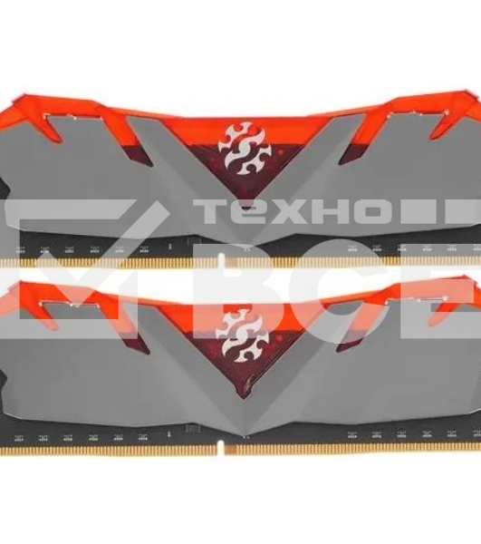 Оперативная память XPG Gammix D30, DDR4, 16GB (2x8 GB), 3200 MHz, CL16, радиатор, красный