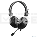 Наушники с микрофоном A4Tech HU-35 черный 2м накладные USB оголовье, фото2